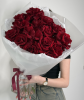 Моно букет французских роз бархатных «LOVE» 15